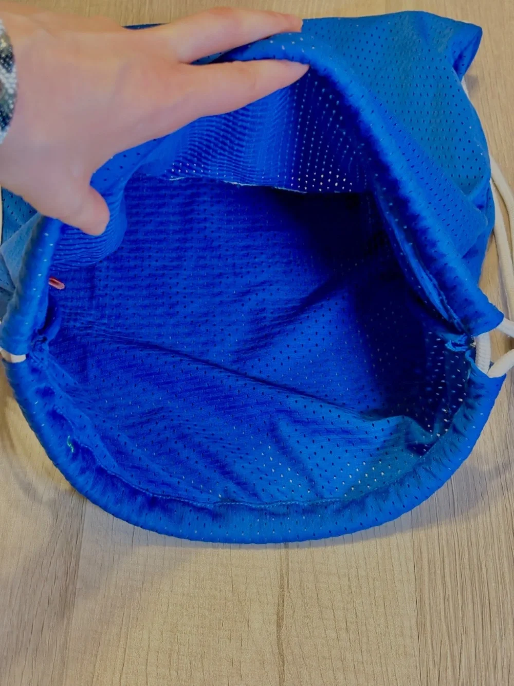 NBA Logo Drawstring Mesh Bag Sporty Jersey Gym Sack Sports Preppy Fitness Gear
